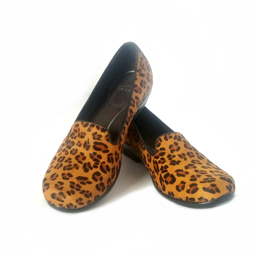 Dansko Olivia Genuine Hair Calf Leopard Print